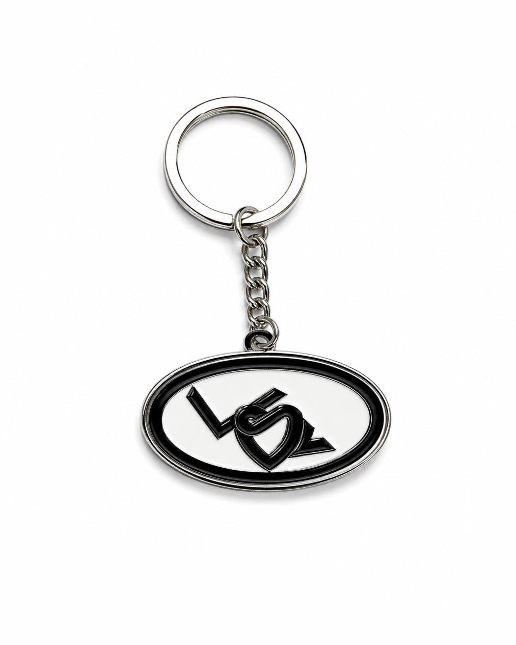 Love Is Supreme™ Signature Keychain - Forest Green/White