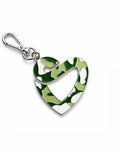 Love Is Supreme™ Heart Keychain - Green Camo Edition