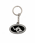 Love Is Supreme™ signature keychain - Silver & Black